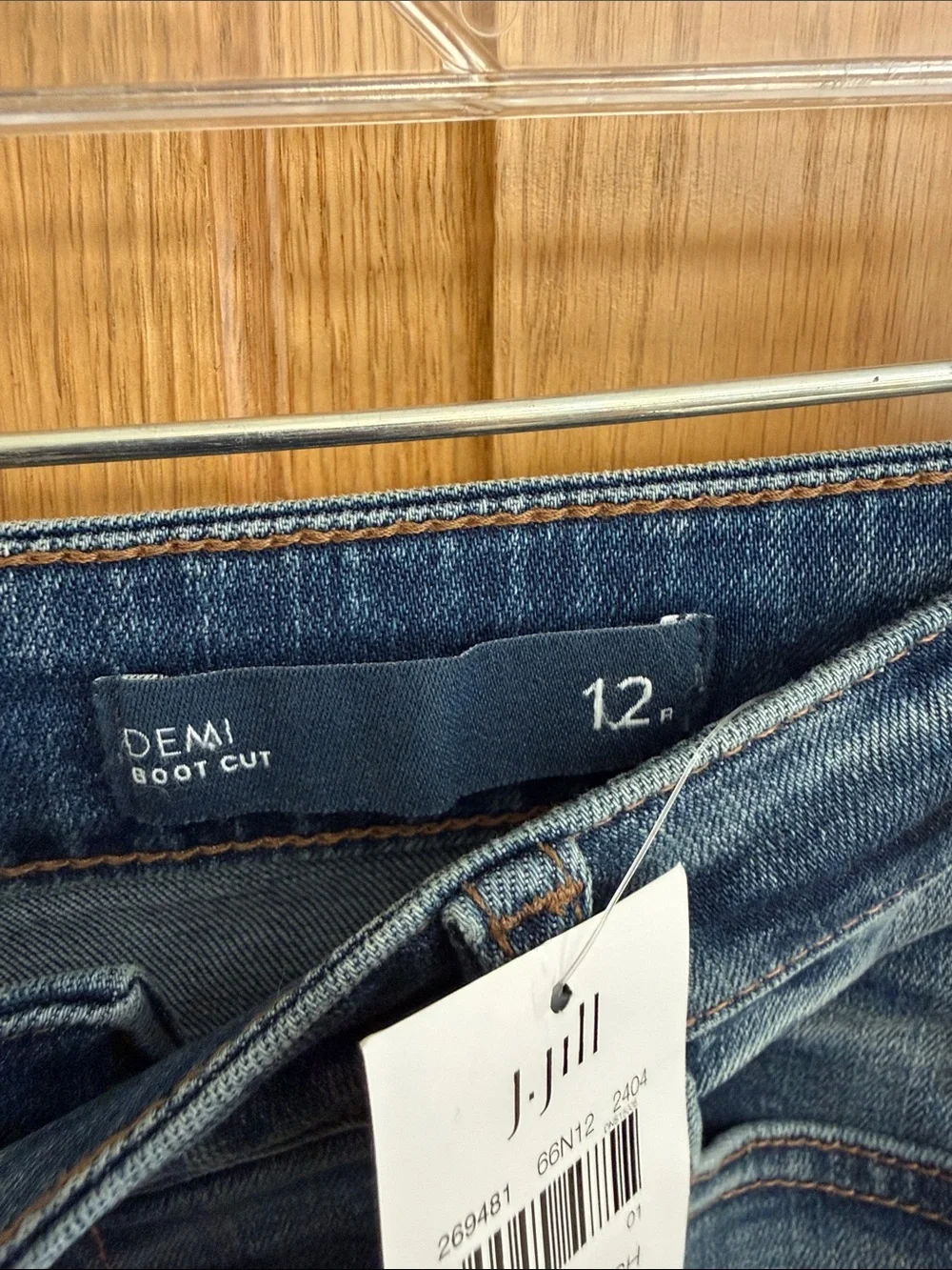 J. Jill Mid Blue Cropped Straight-Leg Jeans